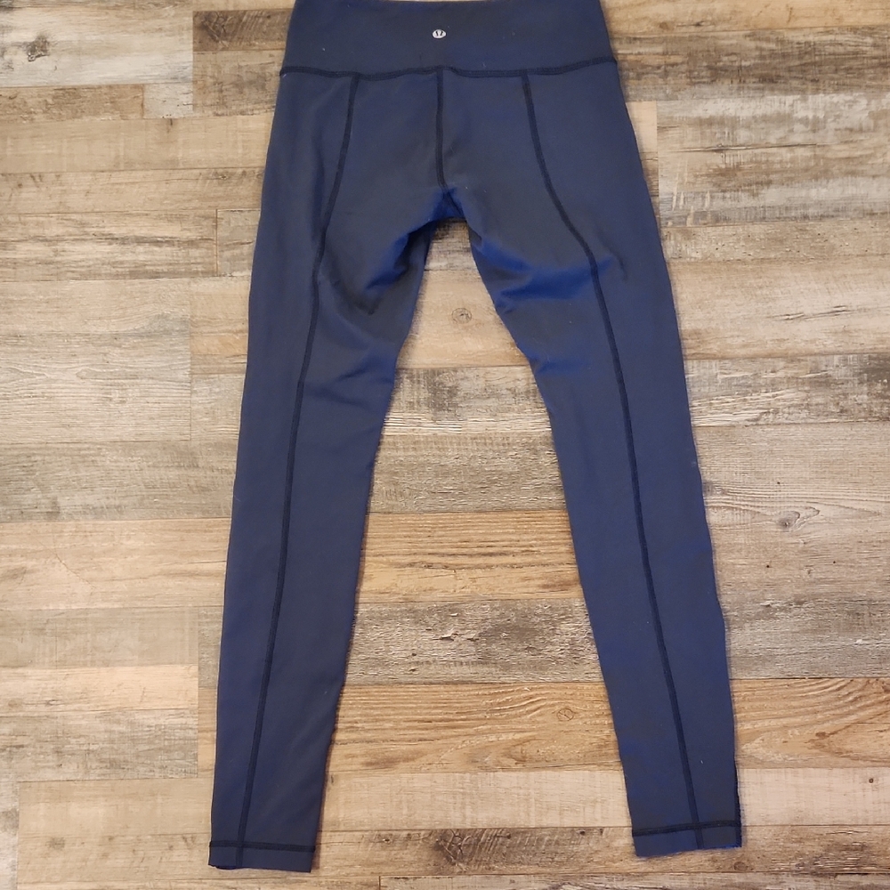 Lululemon Navy High-Rise Athletic Leggings